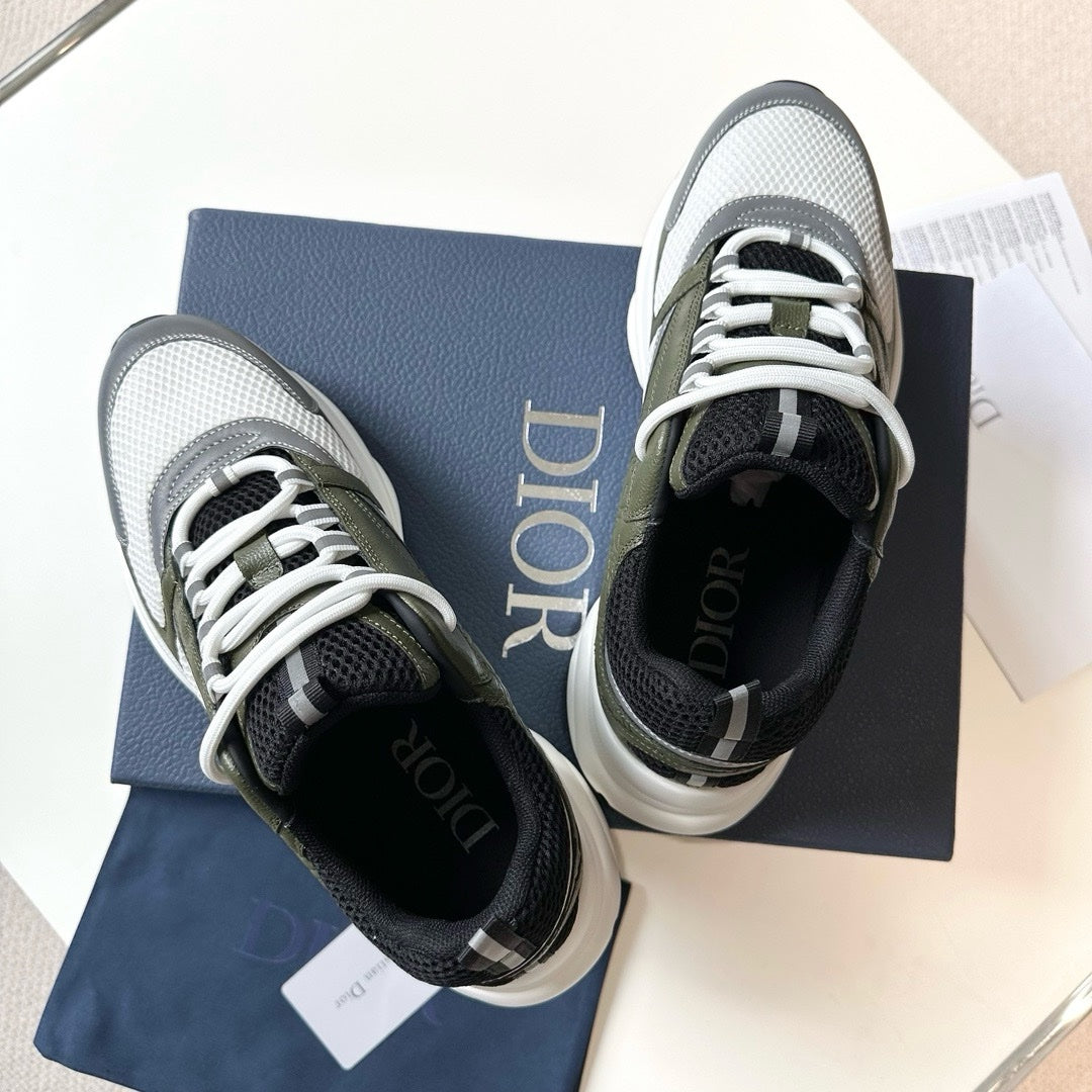SNEAKERS DIOR B22 CUIR KAKI