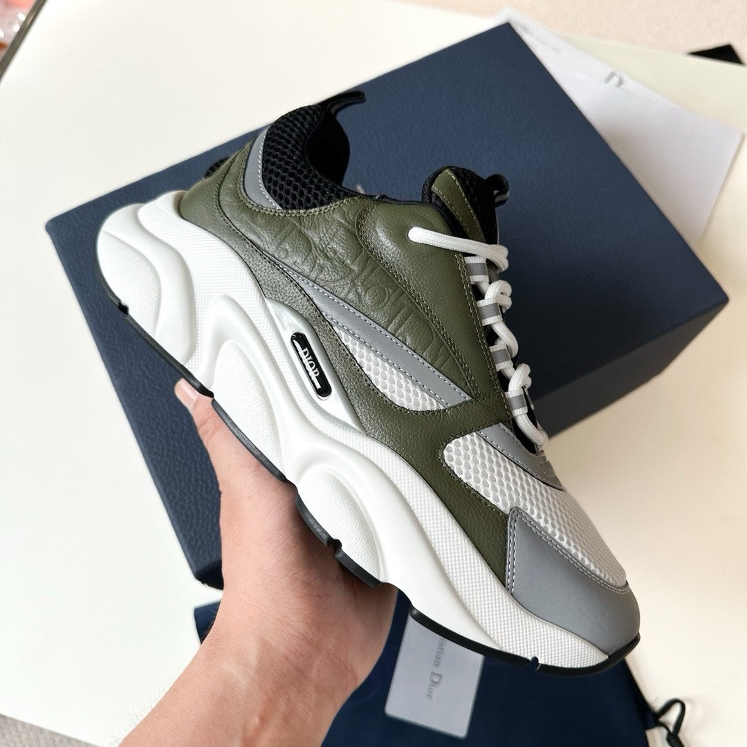 SNEAKERS DIOR B22 CUIR KAKI