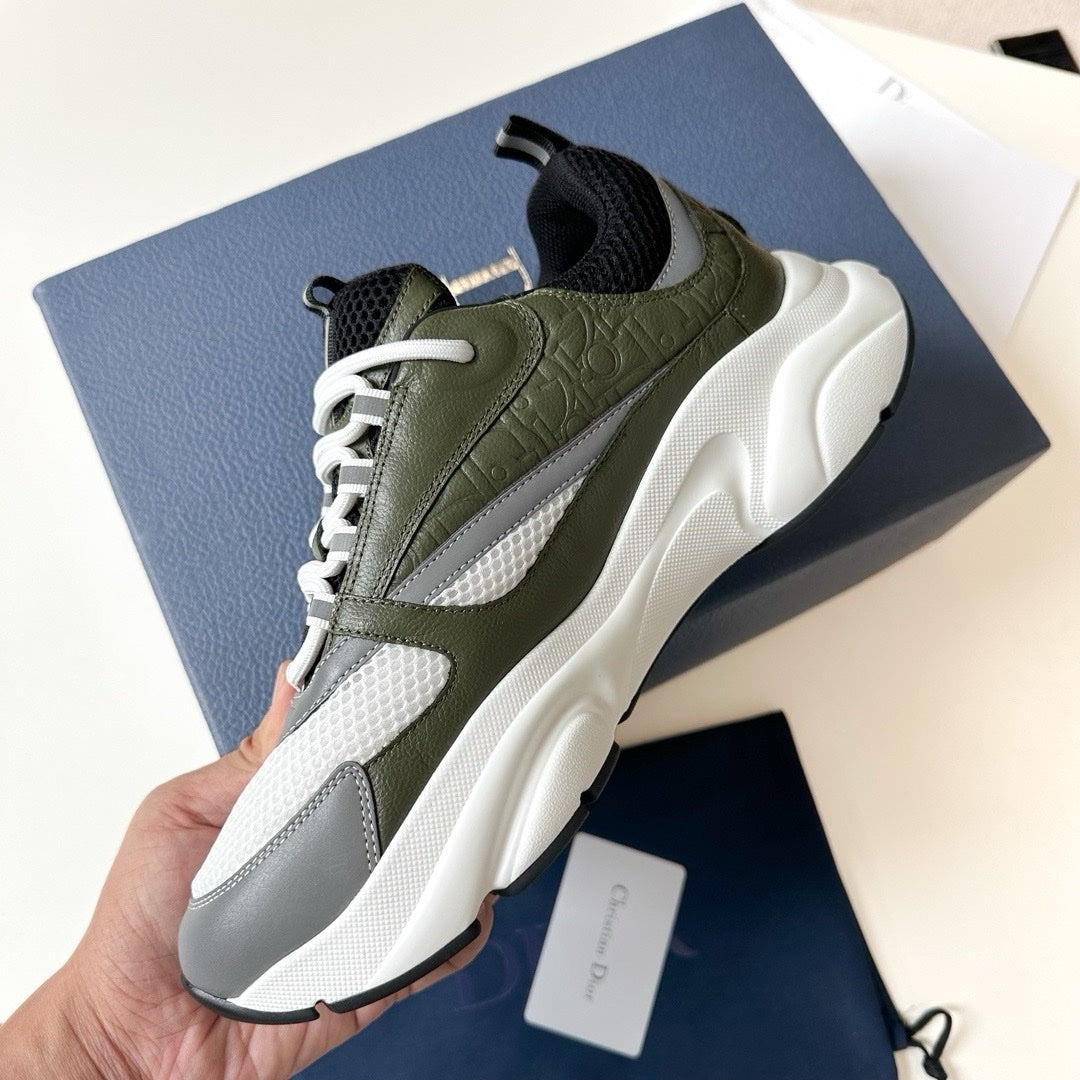 SNEAKERS DIOR B22 CUIR KAKI