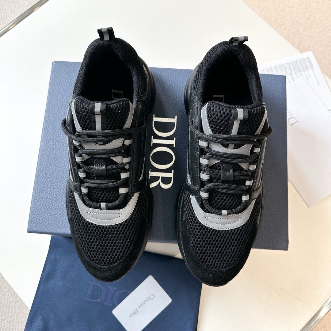 SNEAKERS DIOR B22 CUIR NOIR