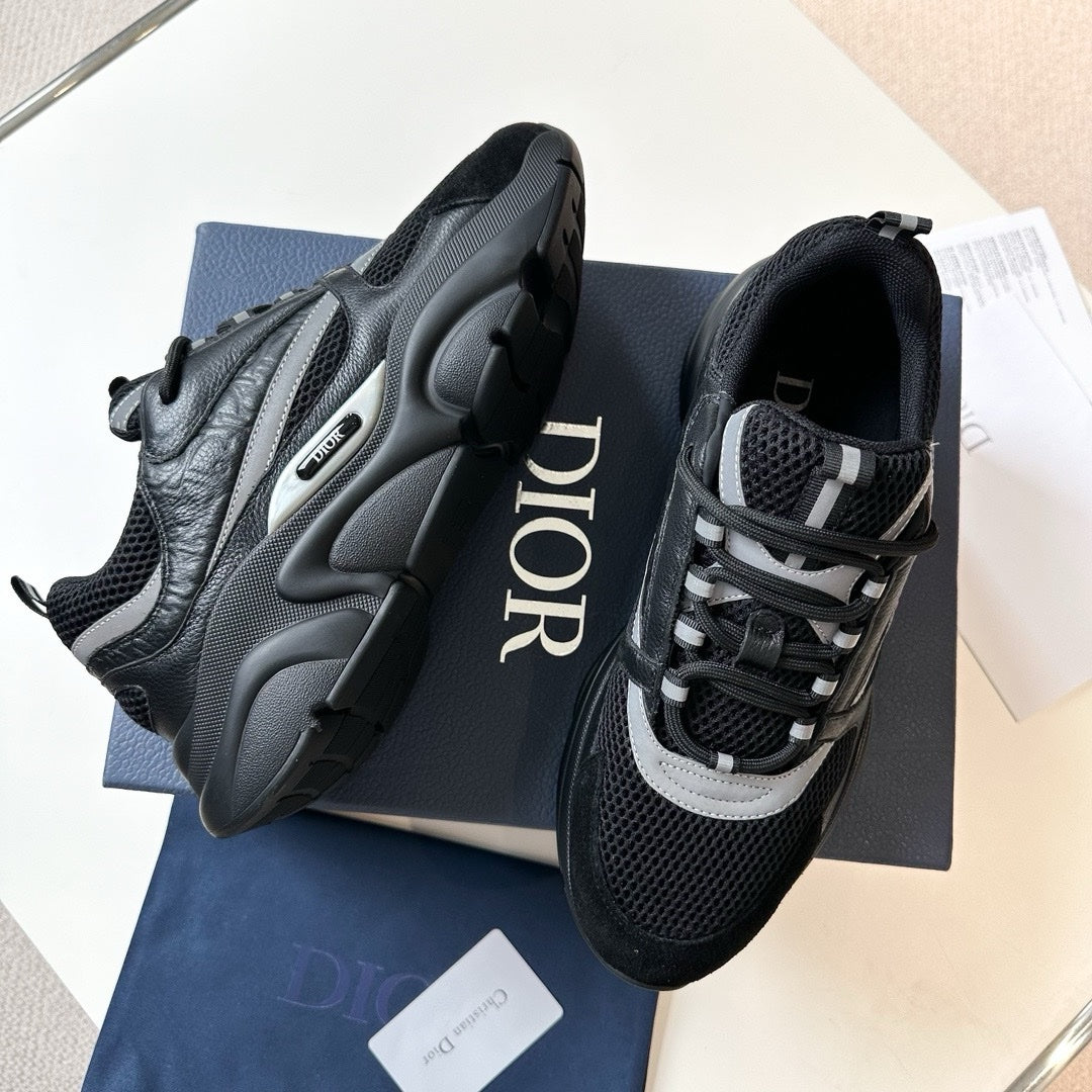 SNEAKERS DIOR B22 CUIR NOIR