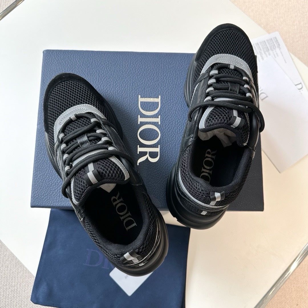 SNEAKERS DIOR B22 CUIR NOIR