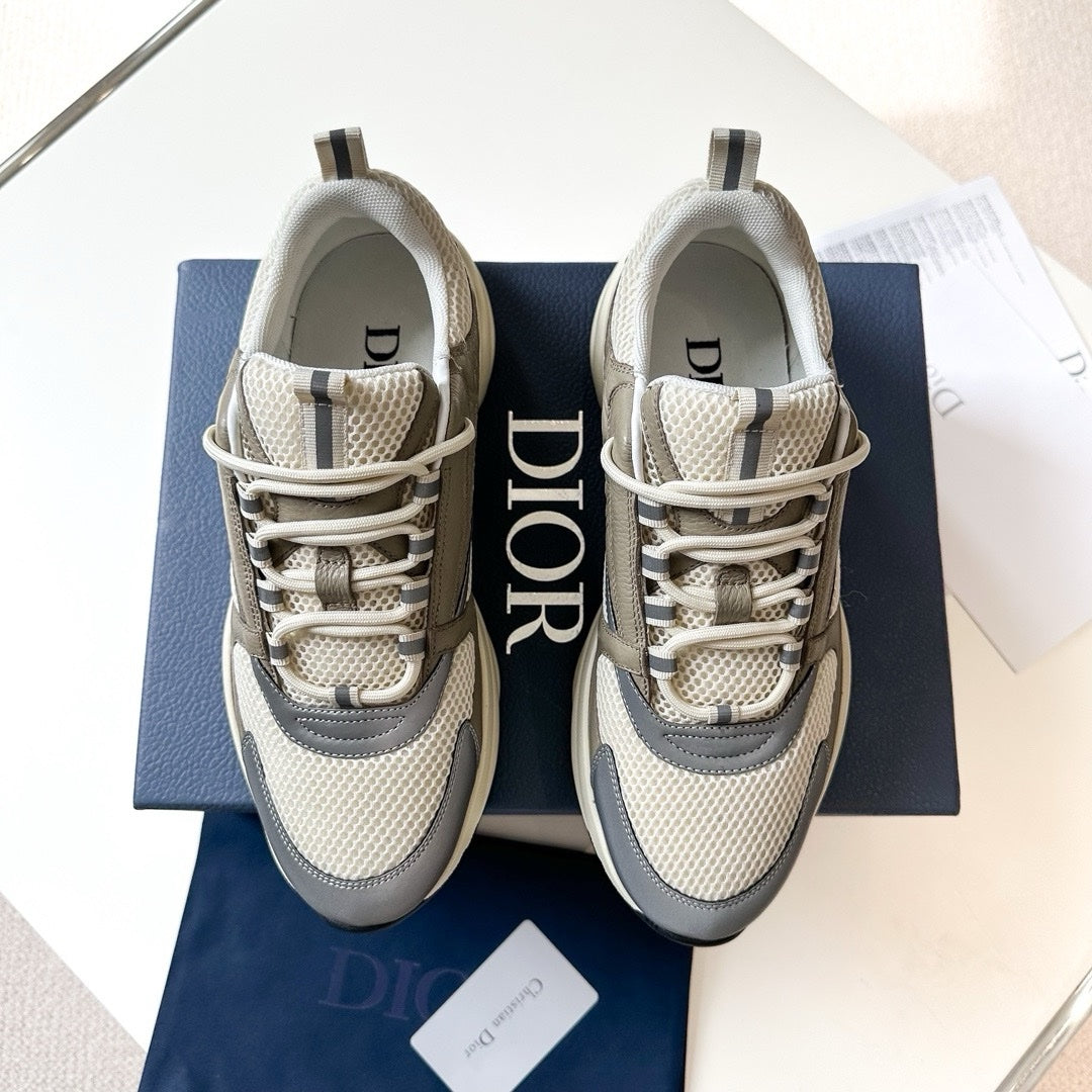 SNEAKERS DIOR B22 CUIR BEIGE