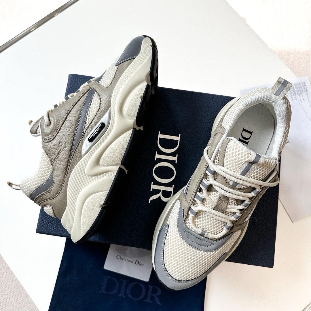 SNEAKERS DIOR B22 CUIR BEIGE