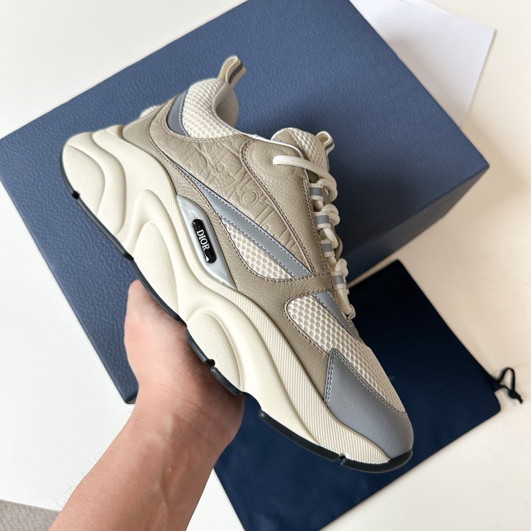 SNEAKERS DIOR B22 CUIR BEIGE