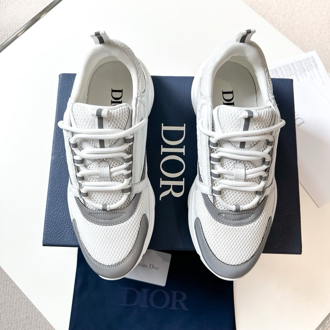 SNEAKERS DIOR B22 CUIR BLANC