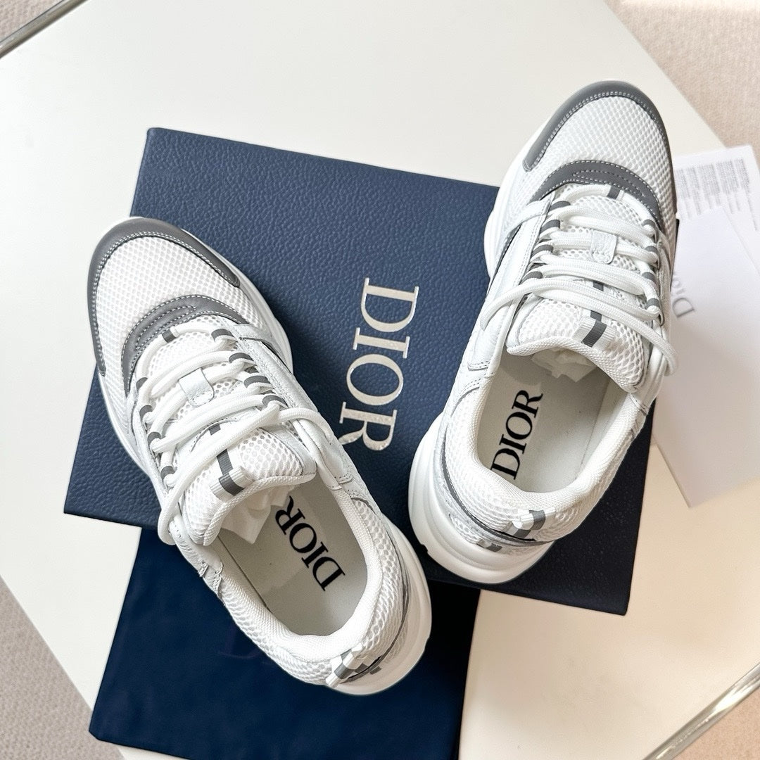 SNEAKERS DIOR B22 CUIR BLANC