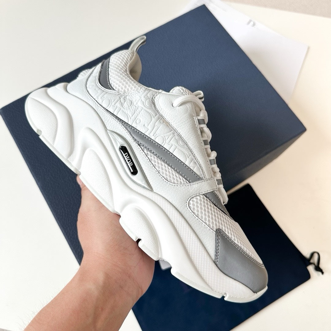 SNEAKERS DIOR B22 CUIR BLANC
