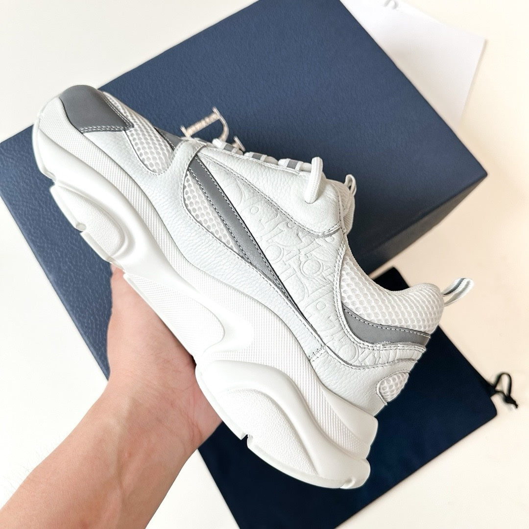 SNEAKERS DIOR B22 CUIR BLANC
