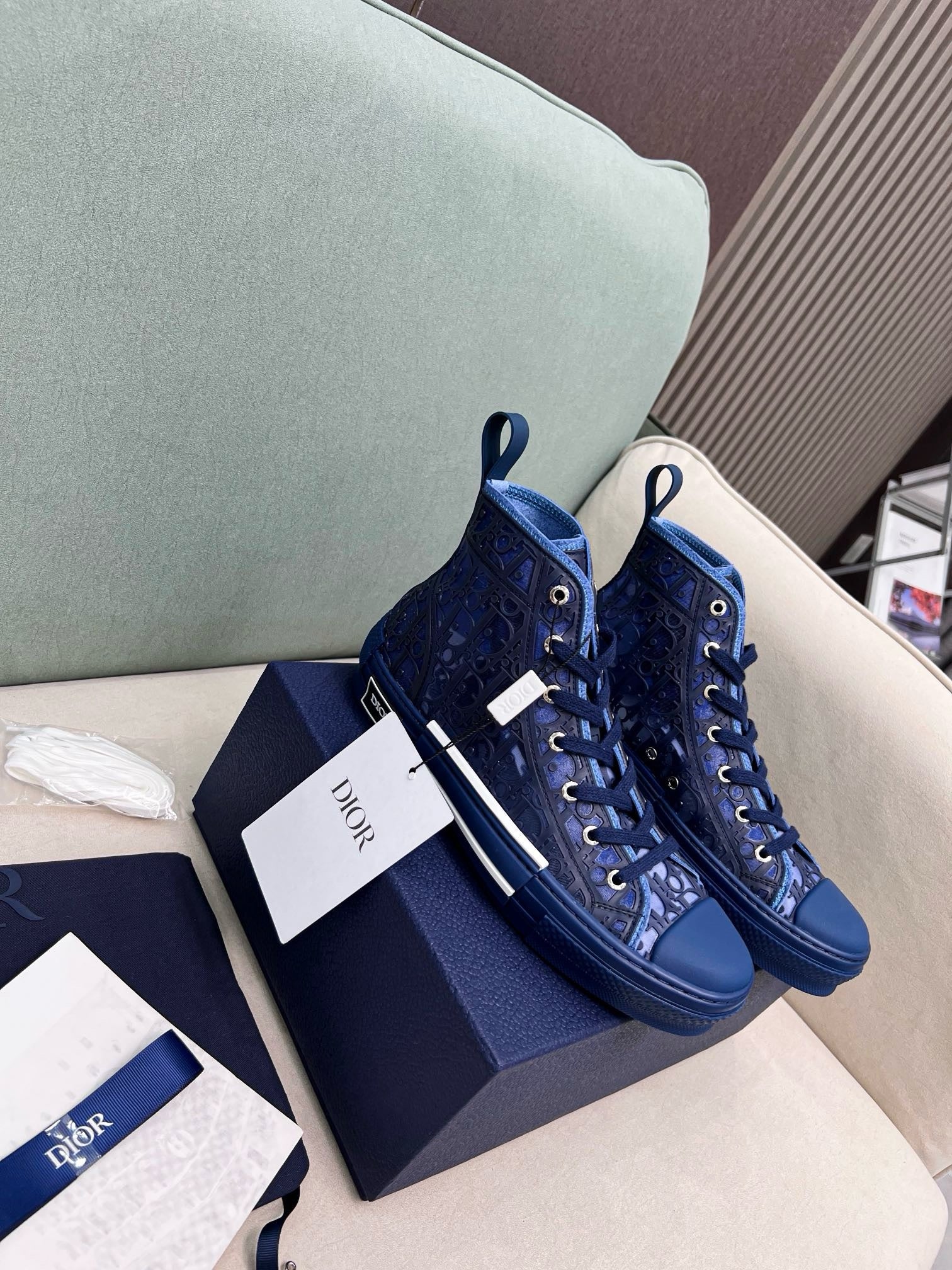SNEAKERS DIOR B23 BLEU