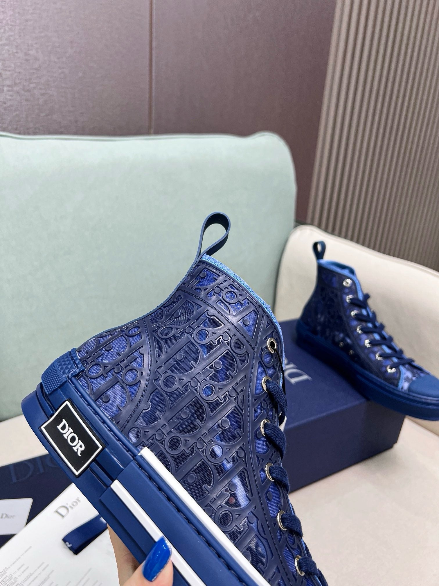 SNEAKERS DIOR B23 BLEU