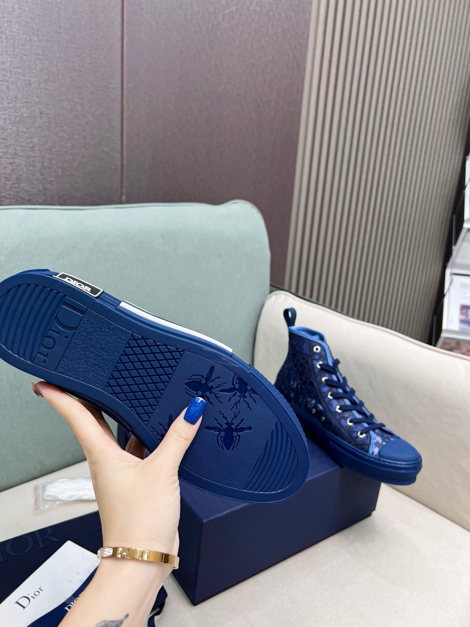 SNEAKERS DIOR B23 BLEU