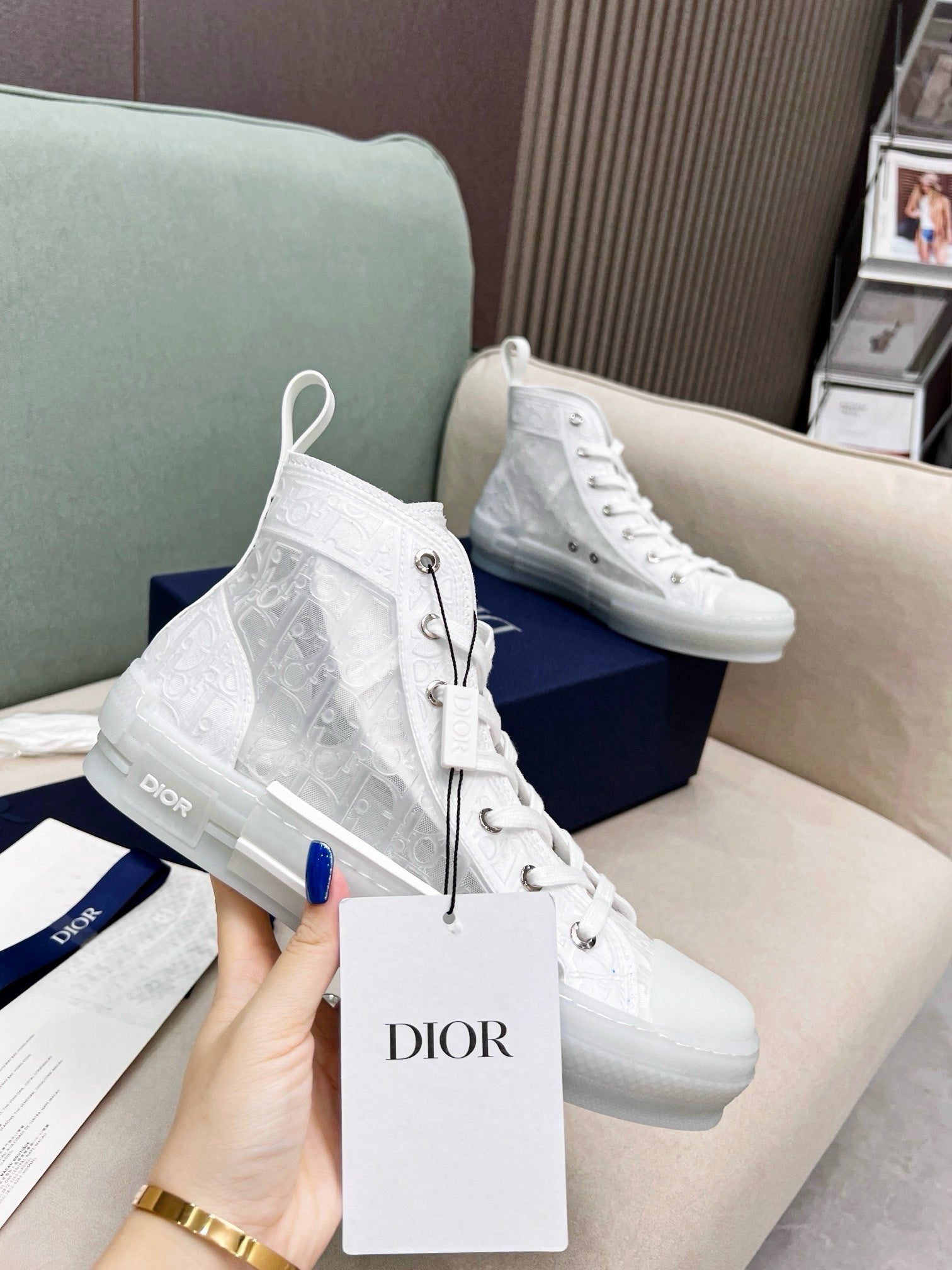 SNEAKERS DIOR B23 BLANC