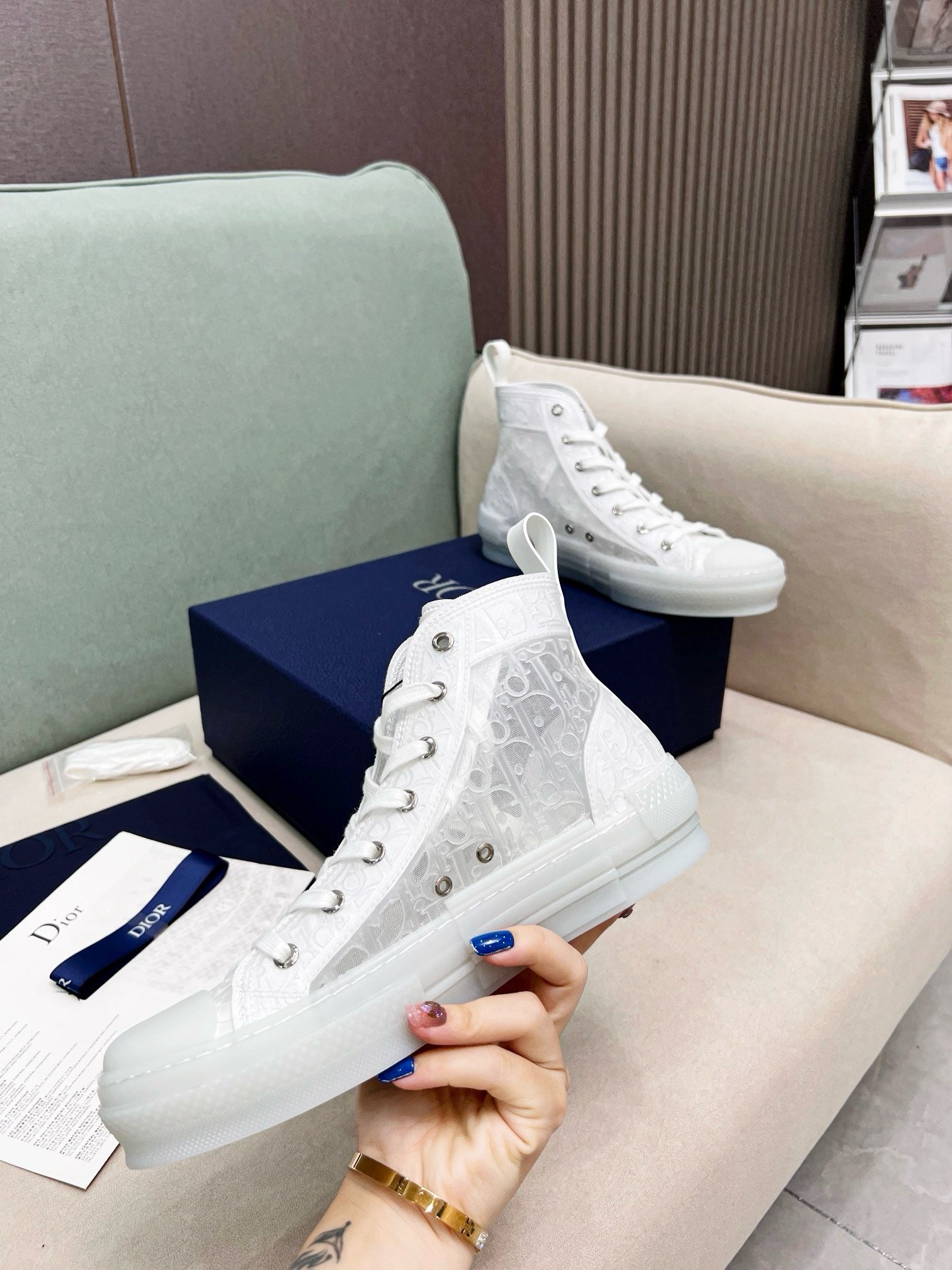 SNEAKERS DIOR B23 BLANC