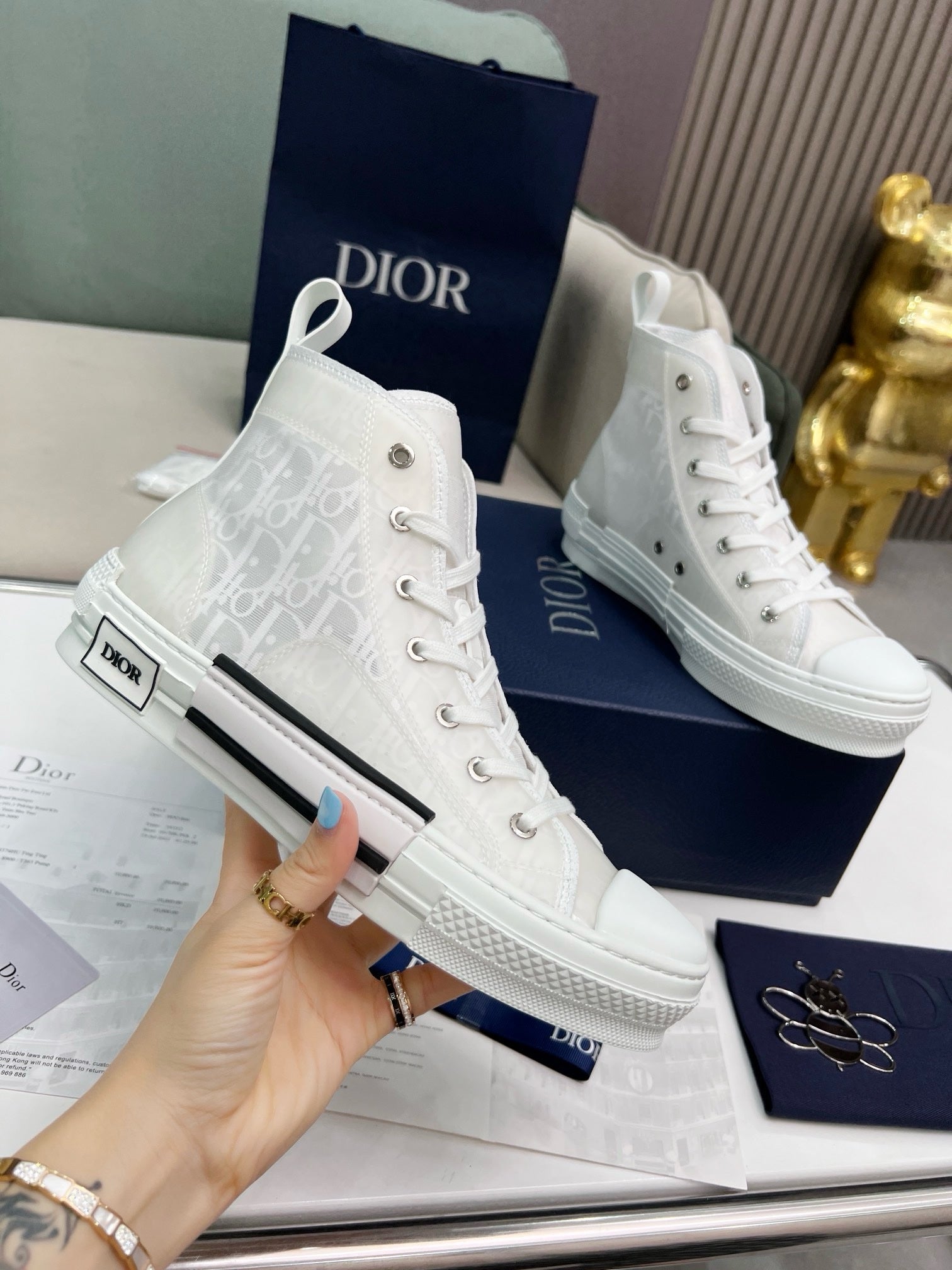 SNEAKERS DIOR B23 BLANC