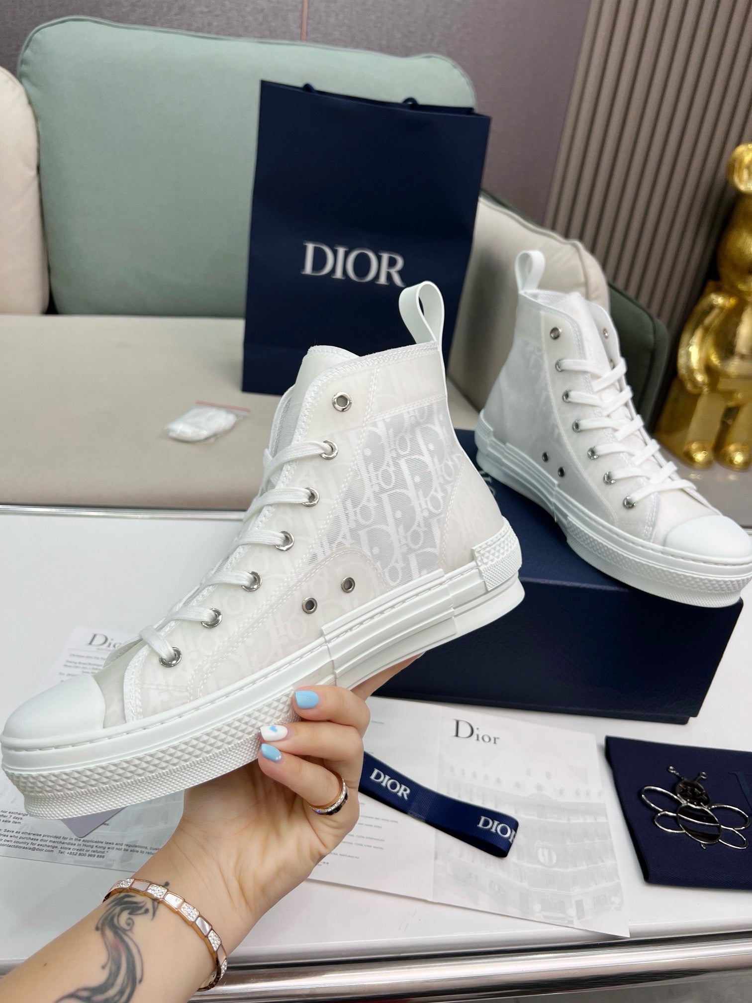SNEAKERS DIOR B23 BLANC