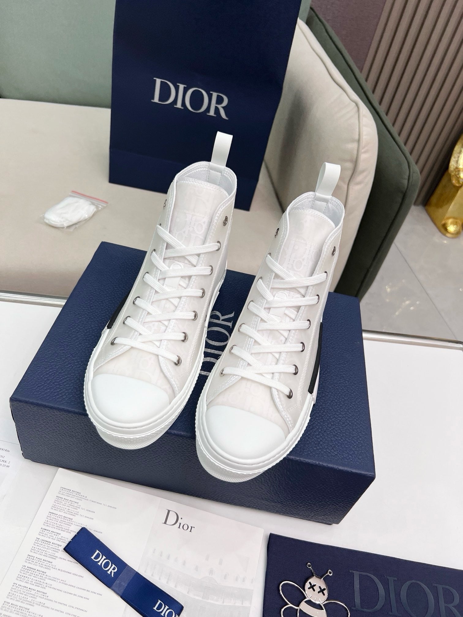 SNEAKERS DIOR B23 BLANC