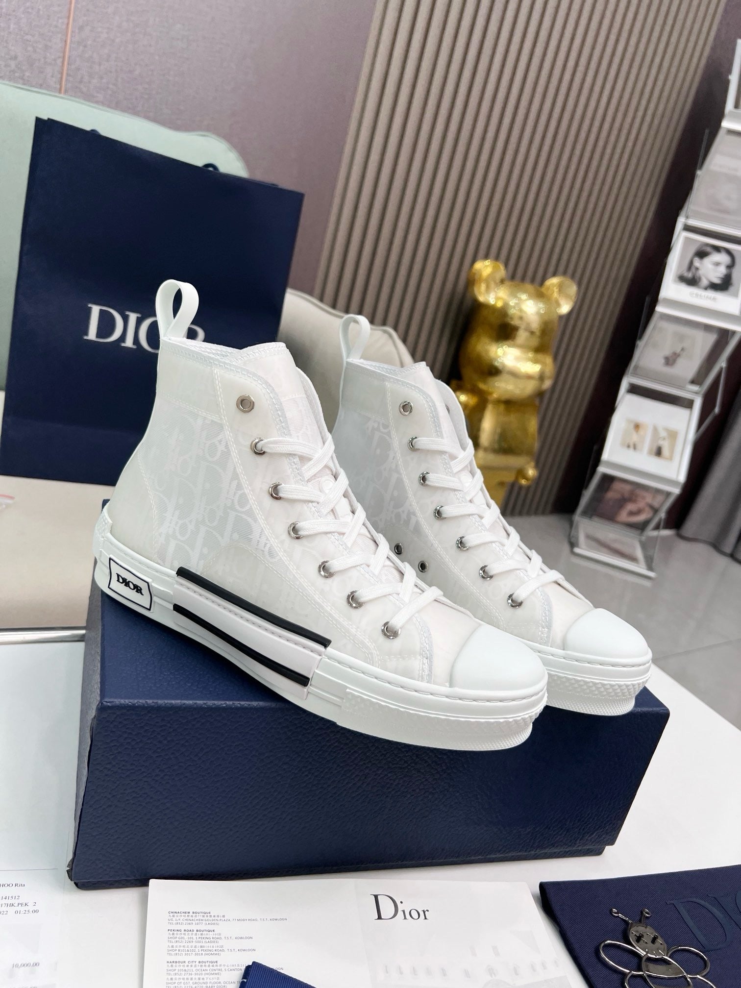 SNEAKERS DIOR B23 BLANC