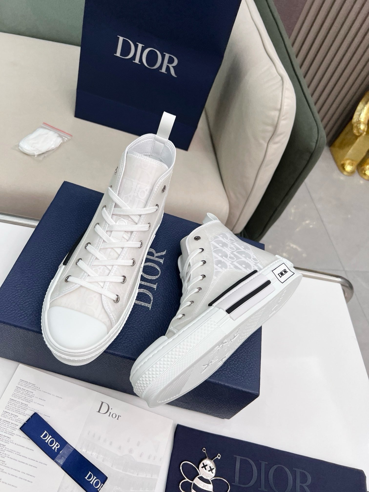 SNEAKERS DIOR B23 BLANC