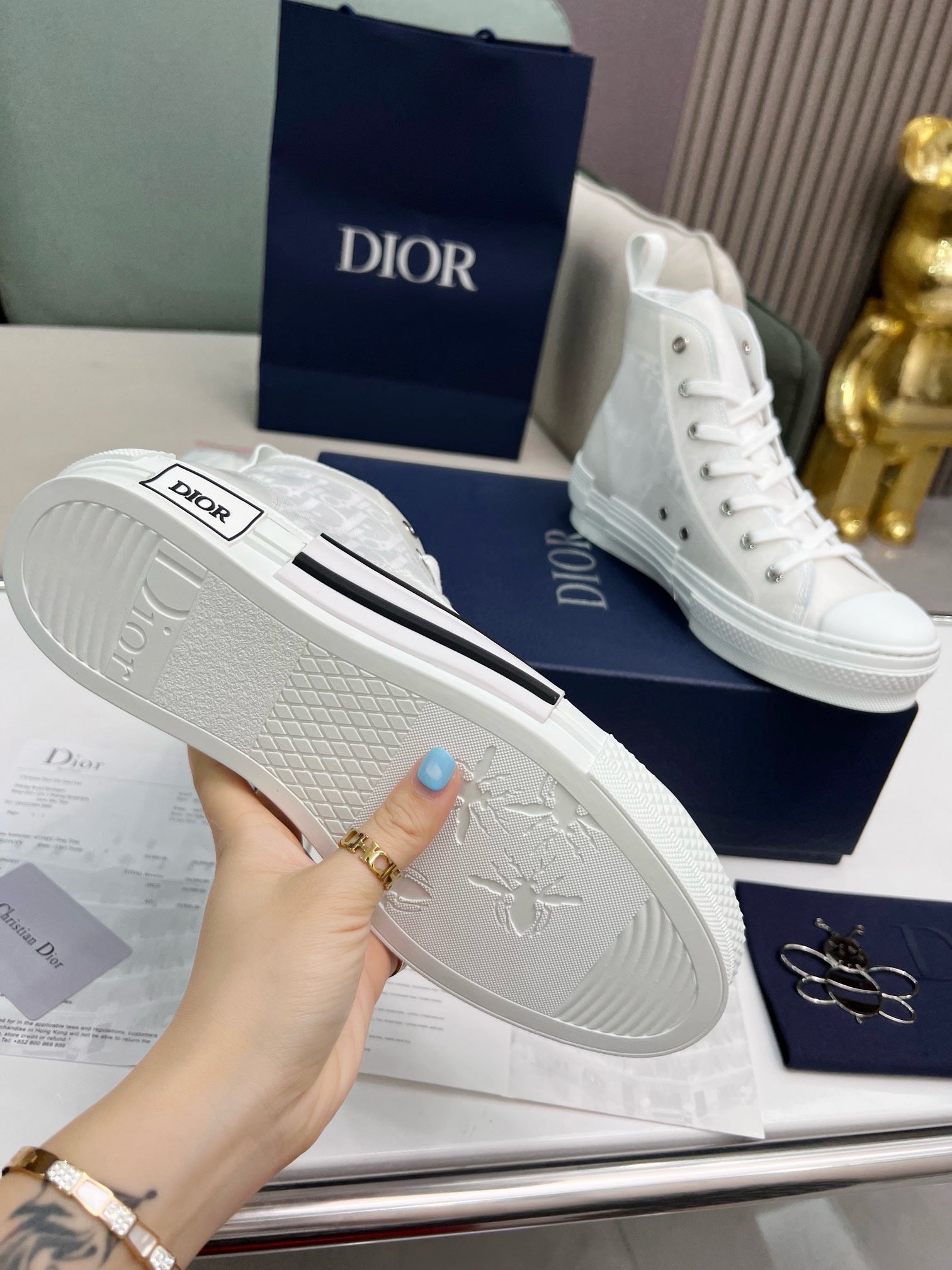 SNEAKERS DIOR B23 BLANC