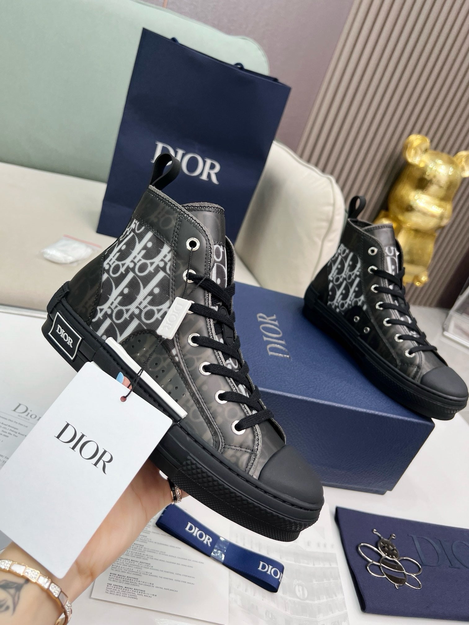 SNEAKERS DIOR B23 NOIR