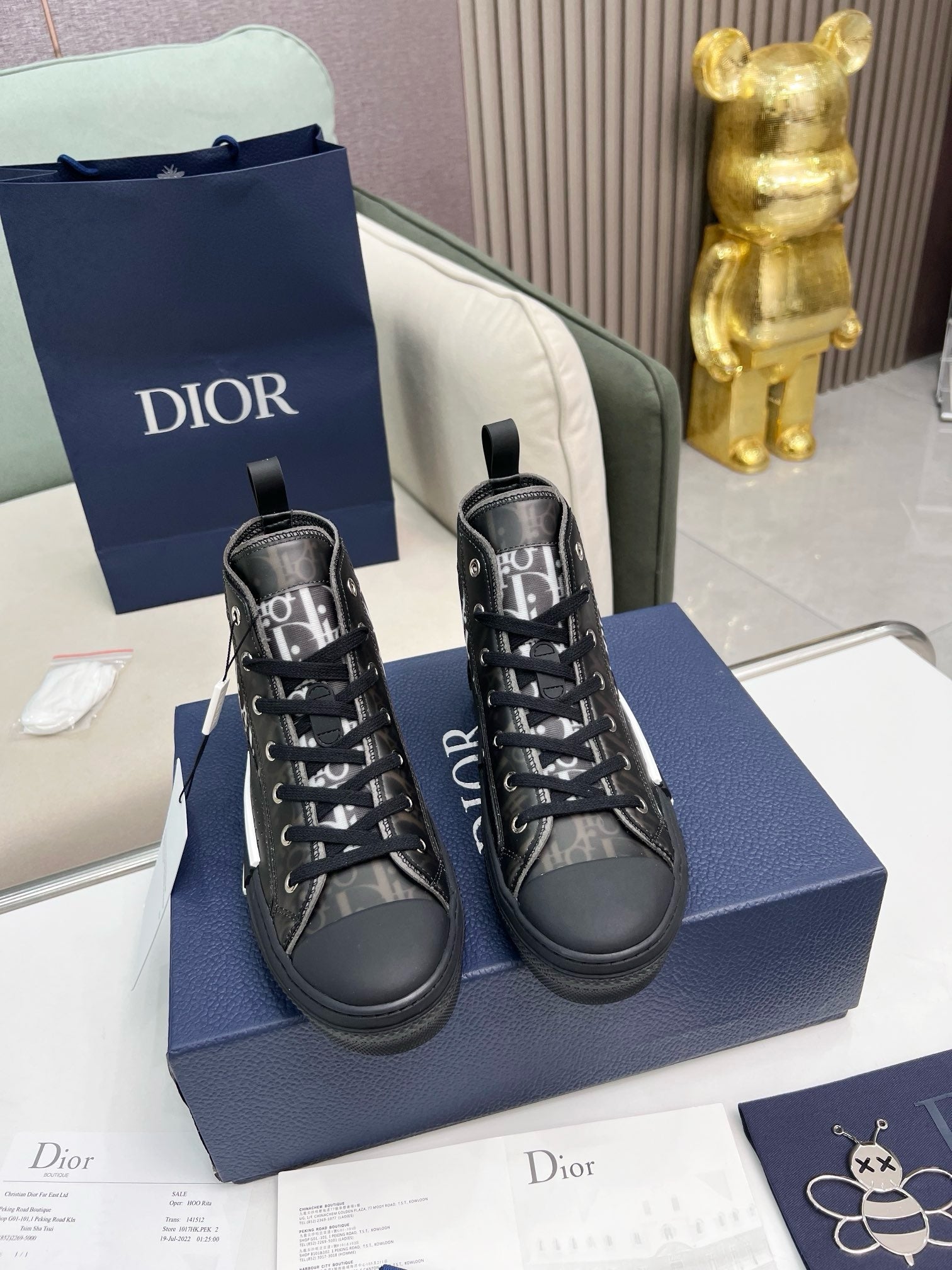 SNEAKERS DIOR B23 NOIR