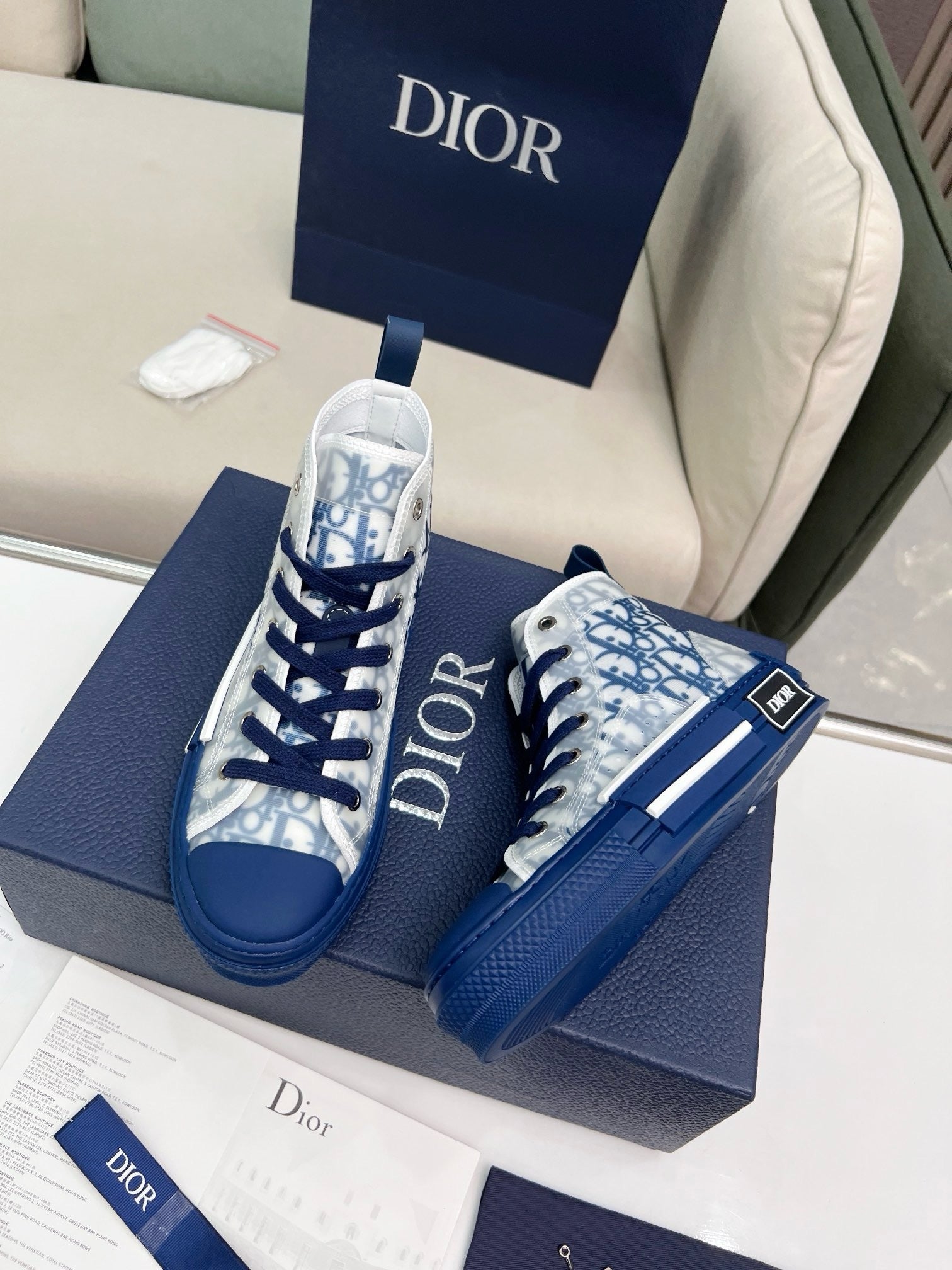 SNEAKERS DIOR B23 BLEU