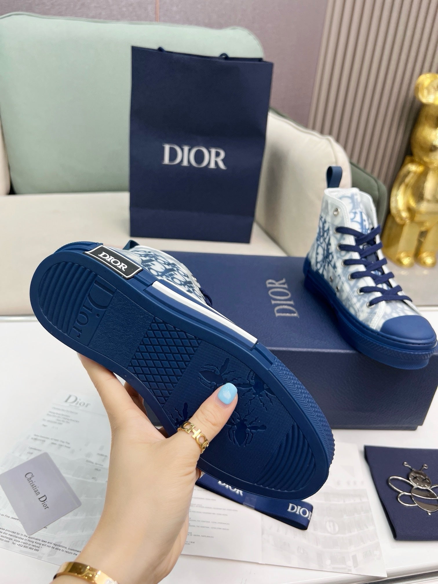 SNEAKERS DIOR B23 BLEU