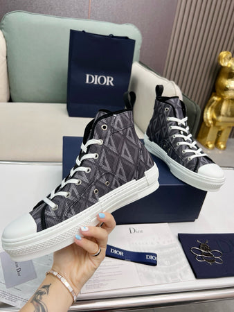 SNEAKERS DIOR B23 GRIS FONCÉ DIAMOND