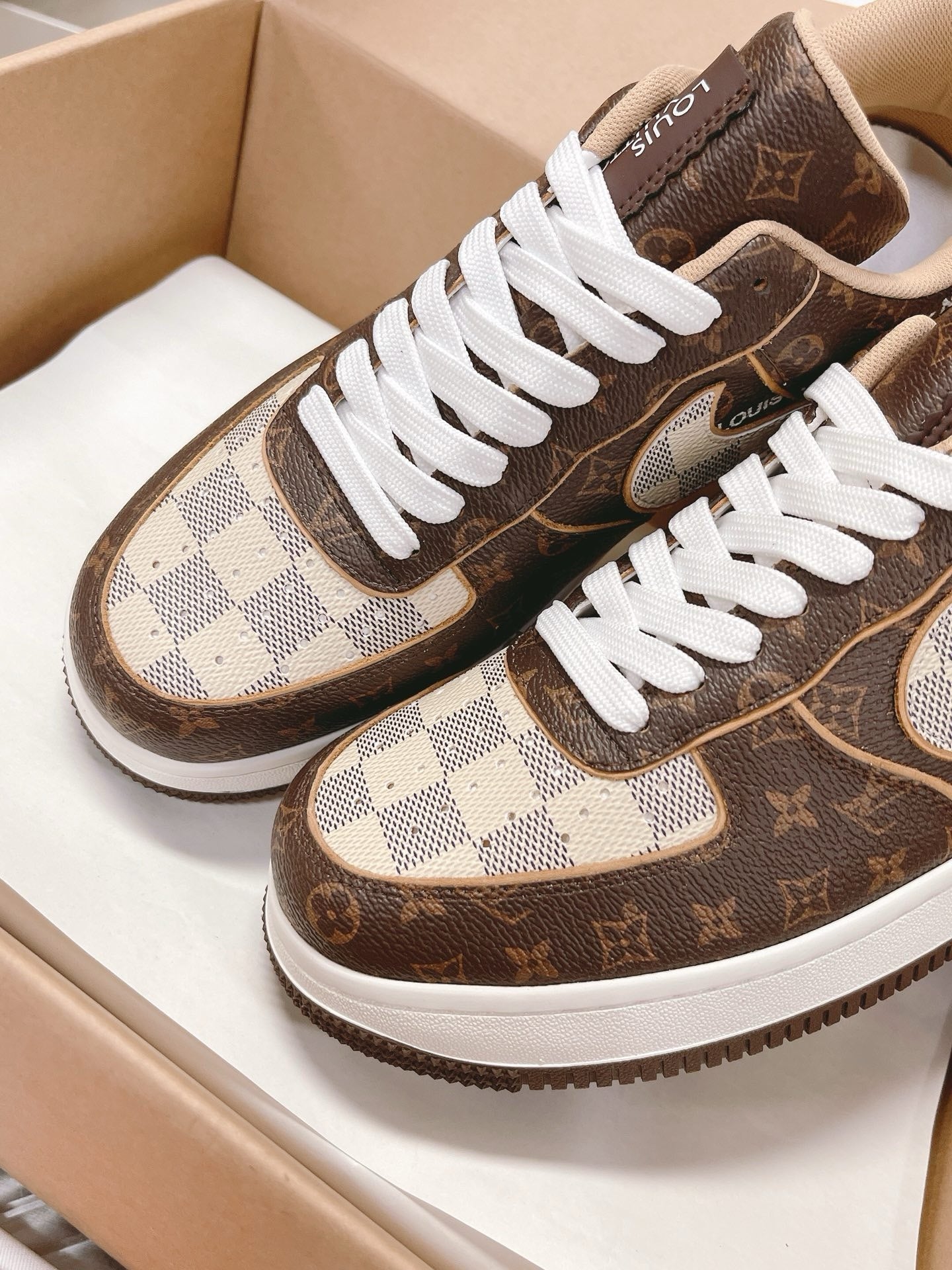 SNEAKERS AIR FORCE 1 X LOUIS VUITTON MARRON
