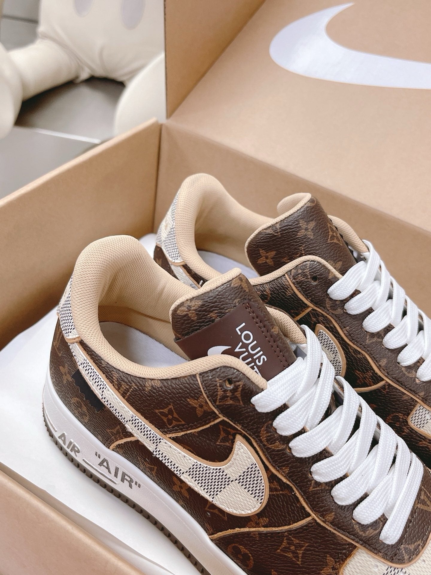 SNEAKERS AIR FORCE 1 X LOUIS VUITTON MARRON