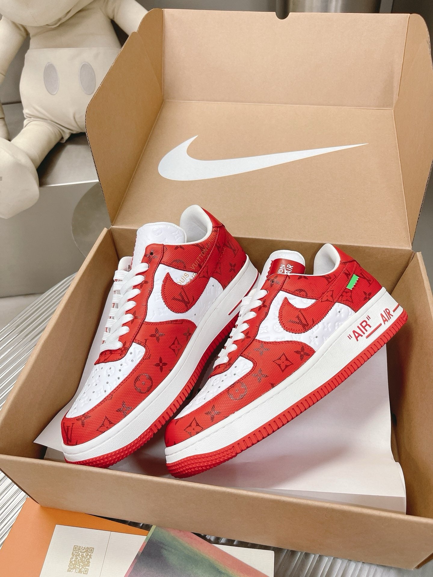 SNEAKERS AIR FORCE 1 X LOUIS VUITTON ROUGE