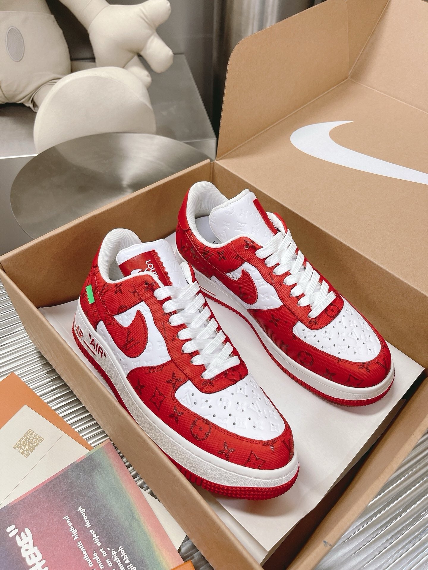 SNEAKERS AIR FORCE 1 X LOUIS VUITTON ROUGE