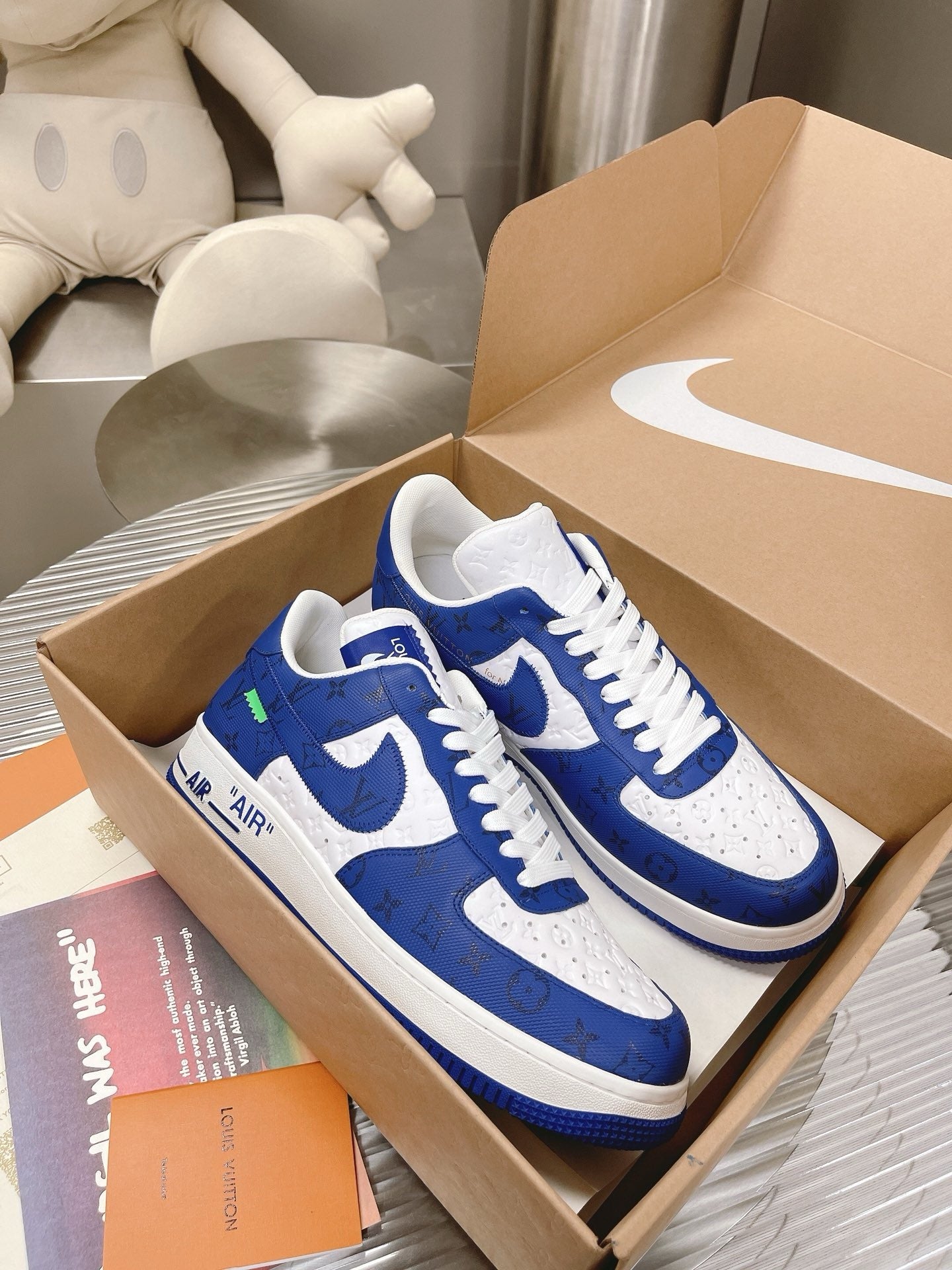 SNEAKERS AIR FORCE 1 X LOUIS VUITTON BLEU