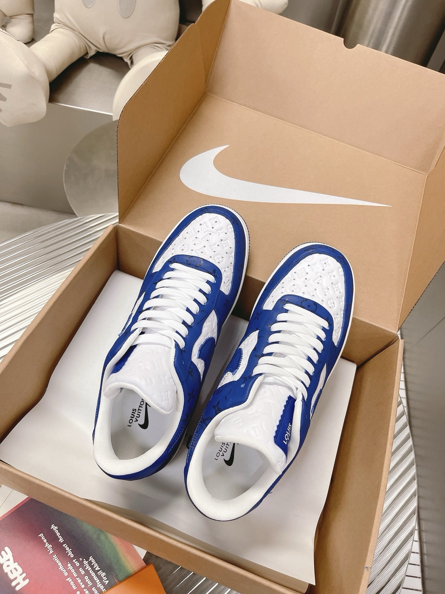 SNEAKERS AIR FORCE 1 X LOUIS VUITTON BLEU