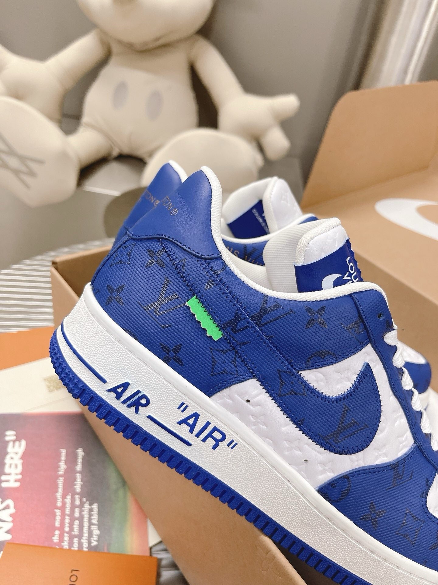 SNEAKERS AIR FORCE 1 X LOUIS VUITTON BLEU