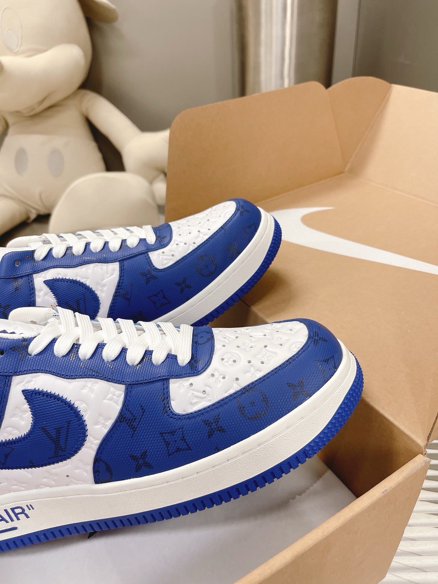 SNEAKERS AIR FORCE 1 X LOUIS VUITTON BLEU