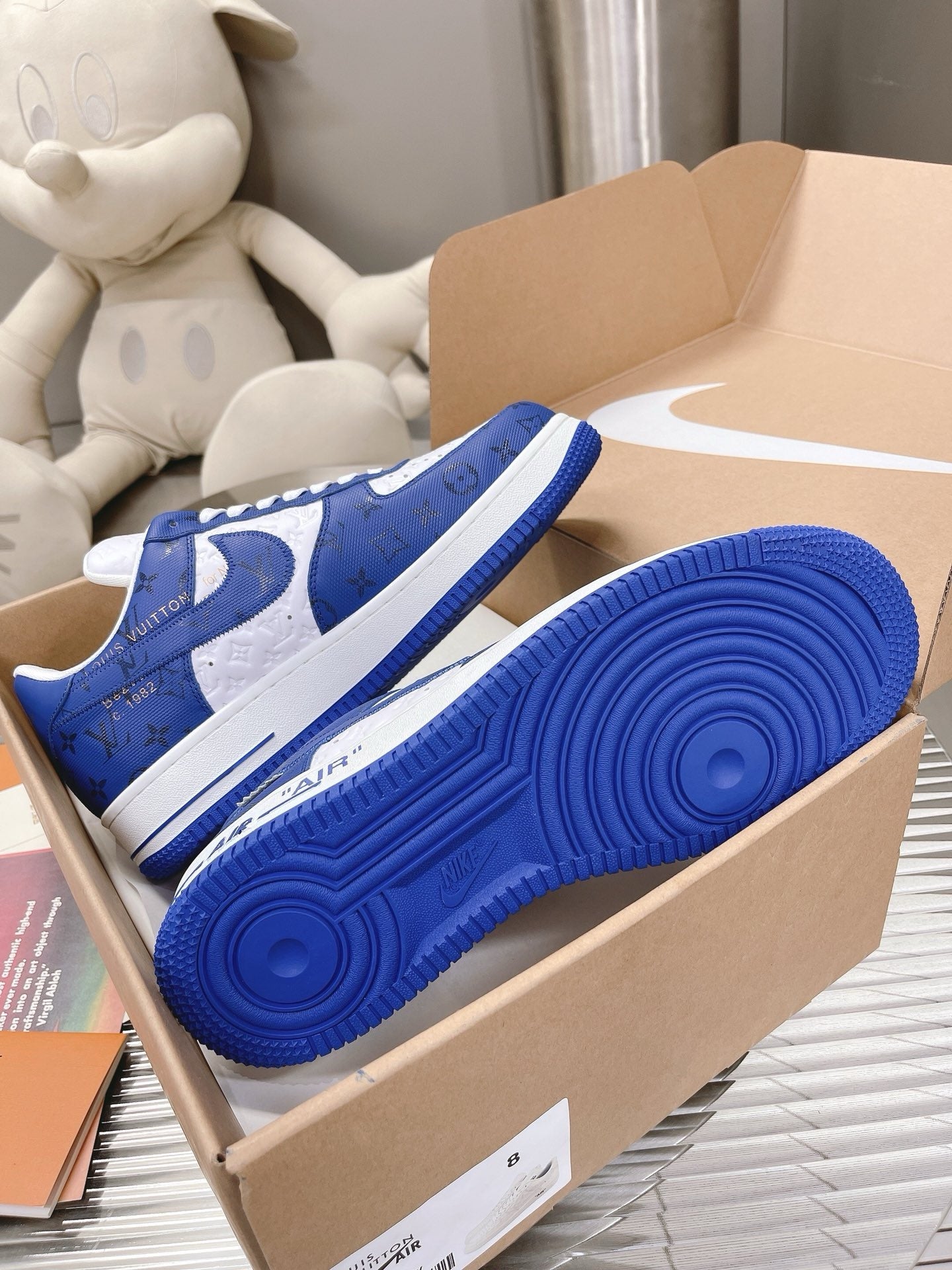 SNEAKERS AIR FORCE 1 X LOUIS VUITTON BLEU