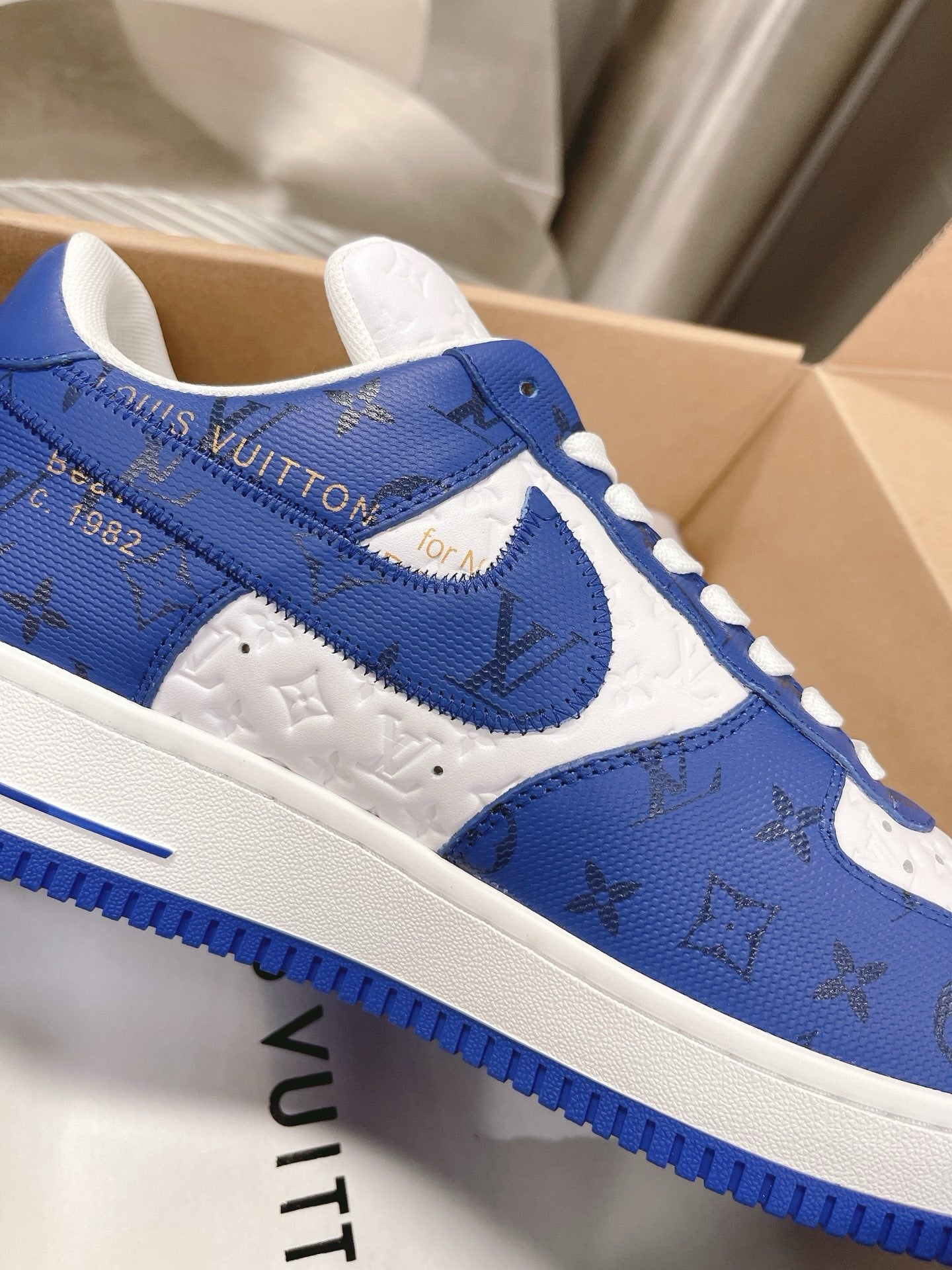 SNEAKERS AIR FORCE 1 X LOUIS VUITTON BLEU