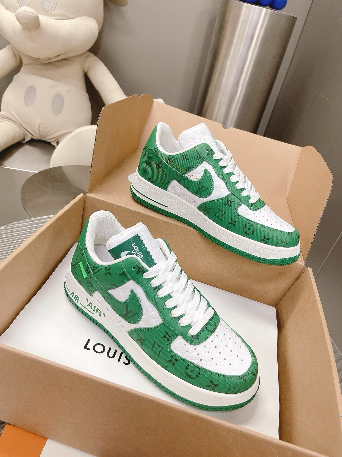 SNEAKERS AIR FORCE 1 X LOUIS VUITTON VERT