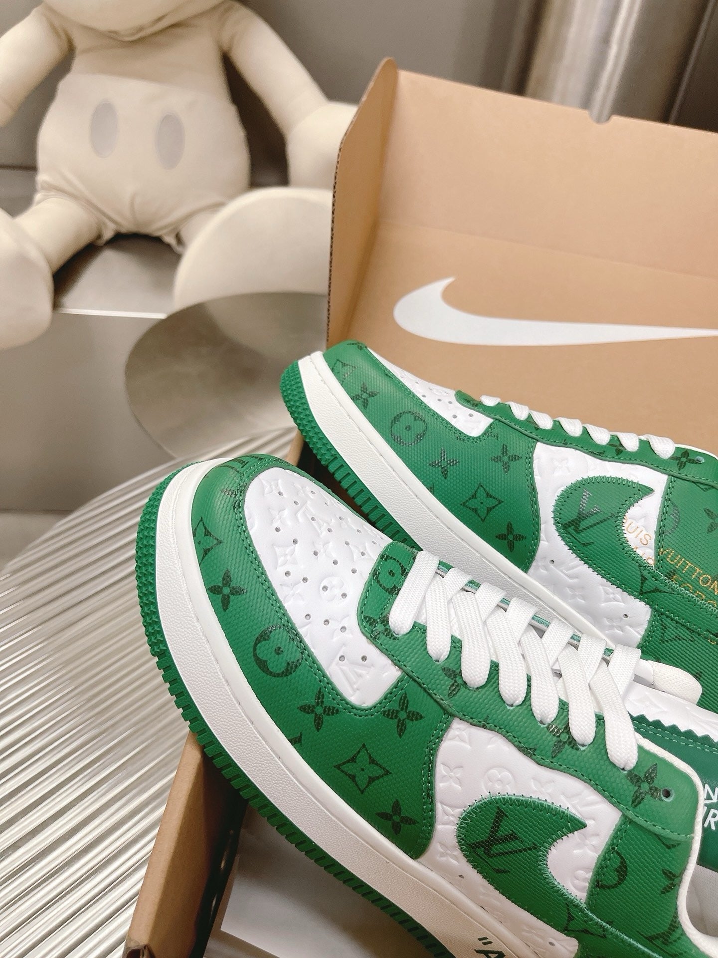SNEAKERS AIR FORCE 1 X LOUIS VUITTON VERT