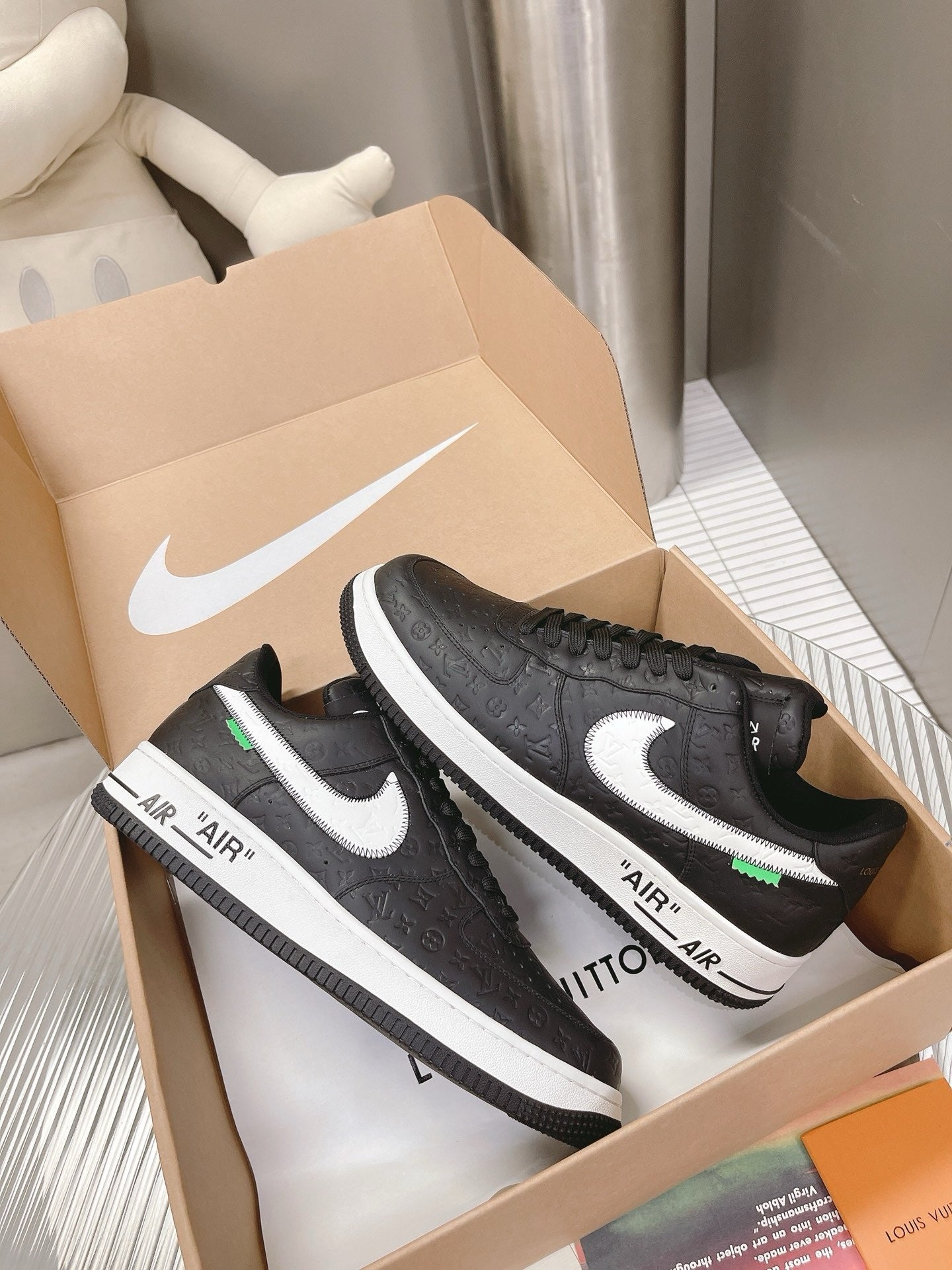 SNEAKERS AIR FORCE 1 X LOUIS VUITTON NOIR BLANC