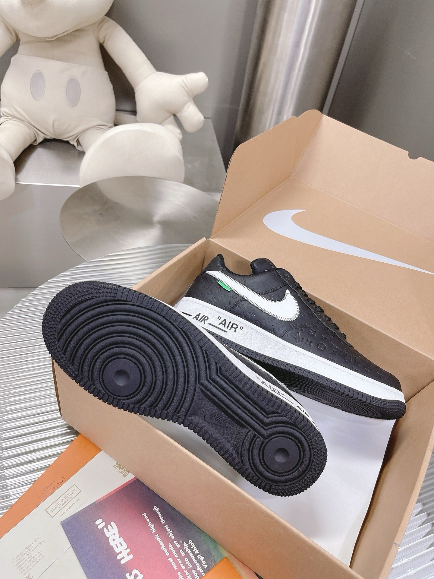 SNEAKERS AIR FORCE 1 X LOUIS VUITTON NOIR BLANC