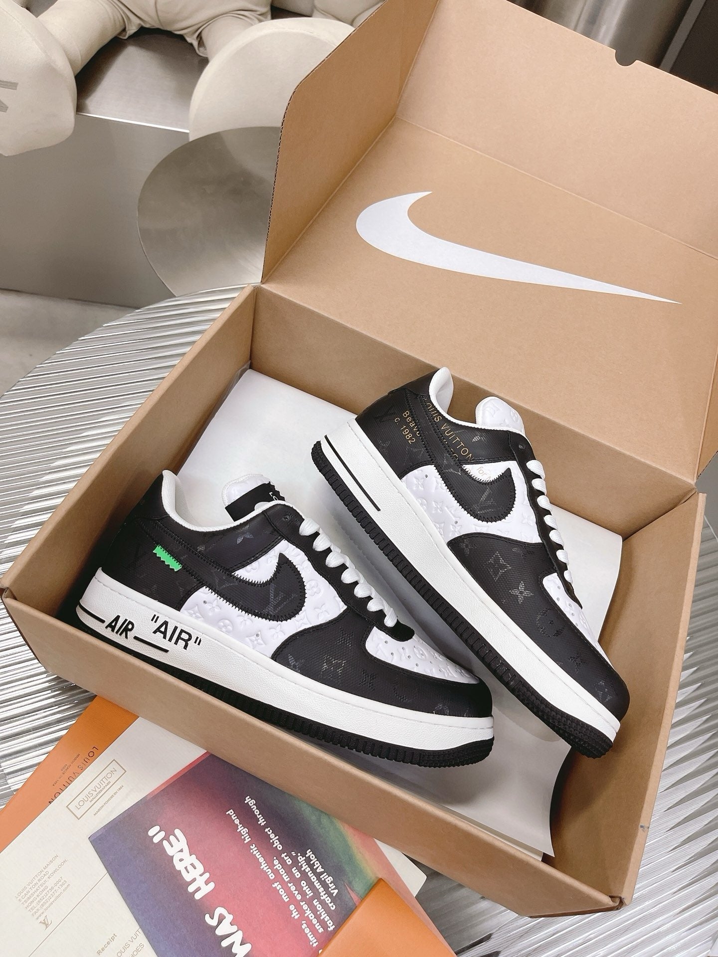 SNEAKERS AIR FORCE 1 X LOUIS VUITTON NOIR BLANC