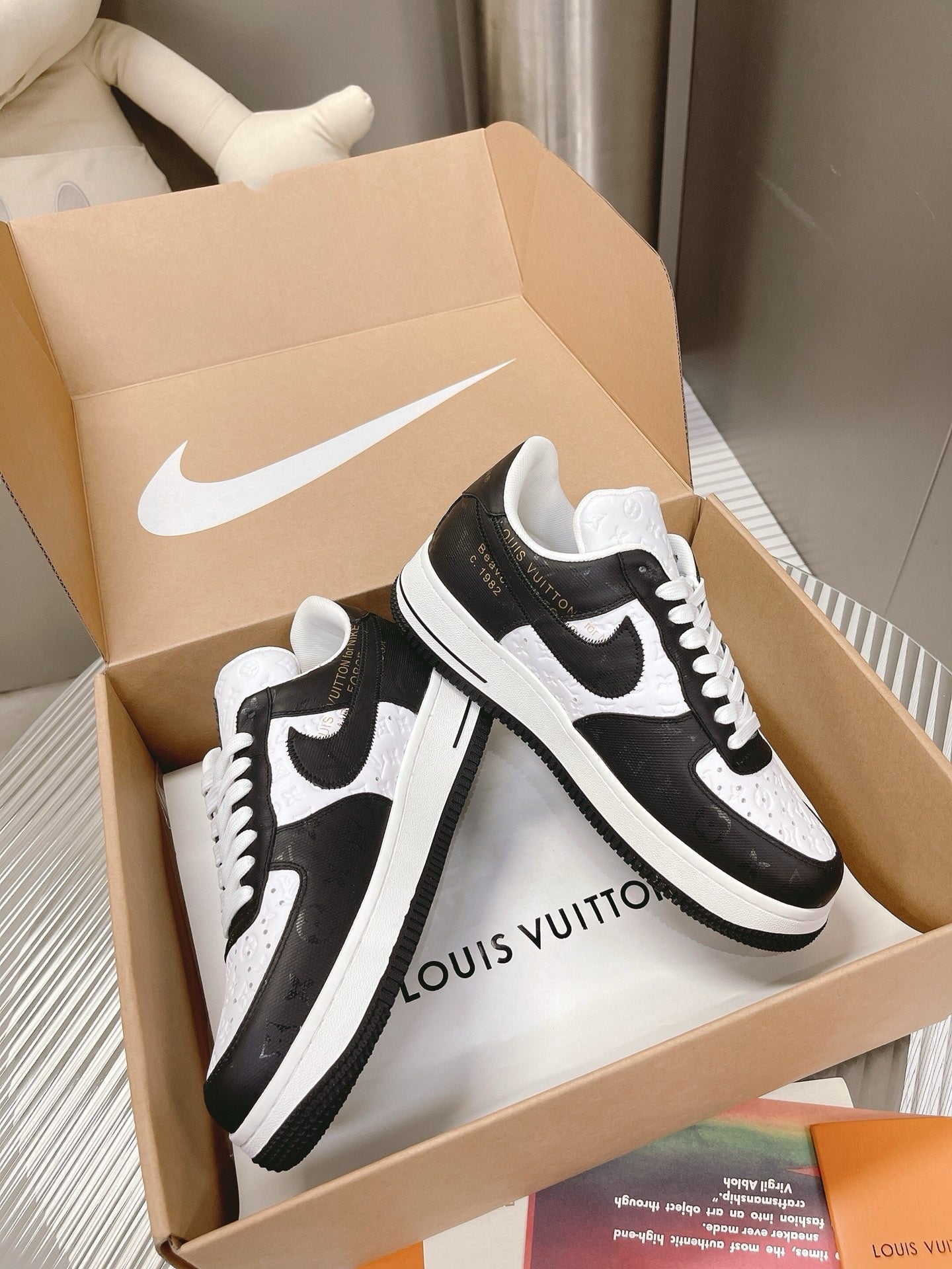 SNEAKERS AIR FORCE 1 X LOUIS VUITTON NOIR BLANC