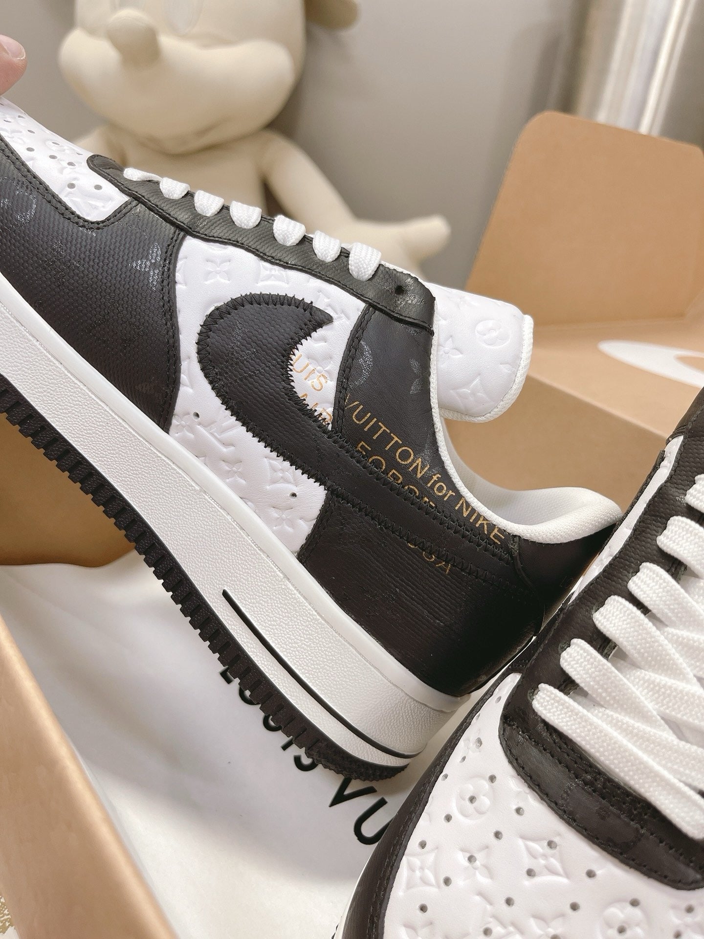 SNEAKERS AIR FORCE 1 X LOUIS VUITTON NOIR BLANC
