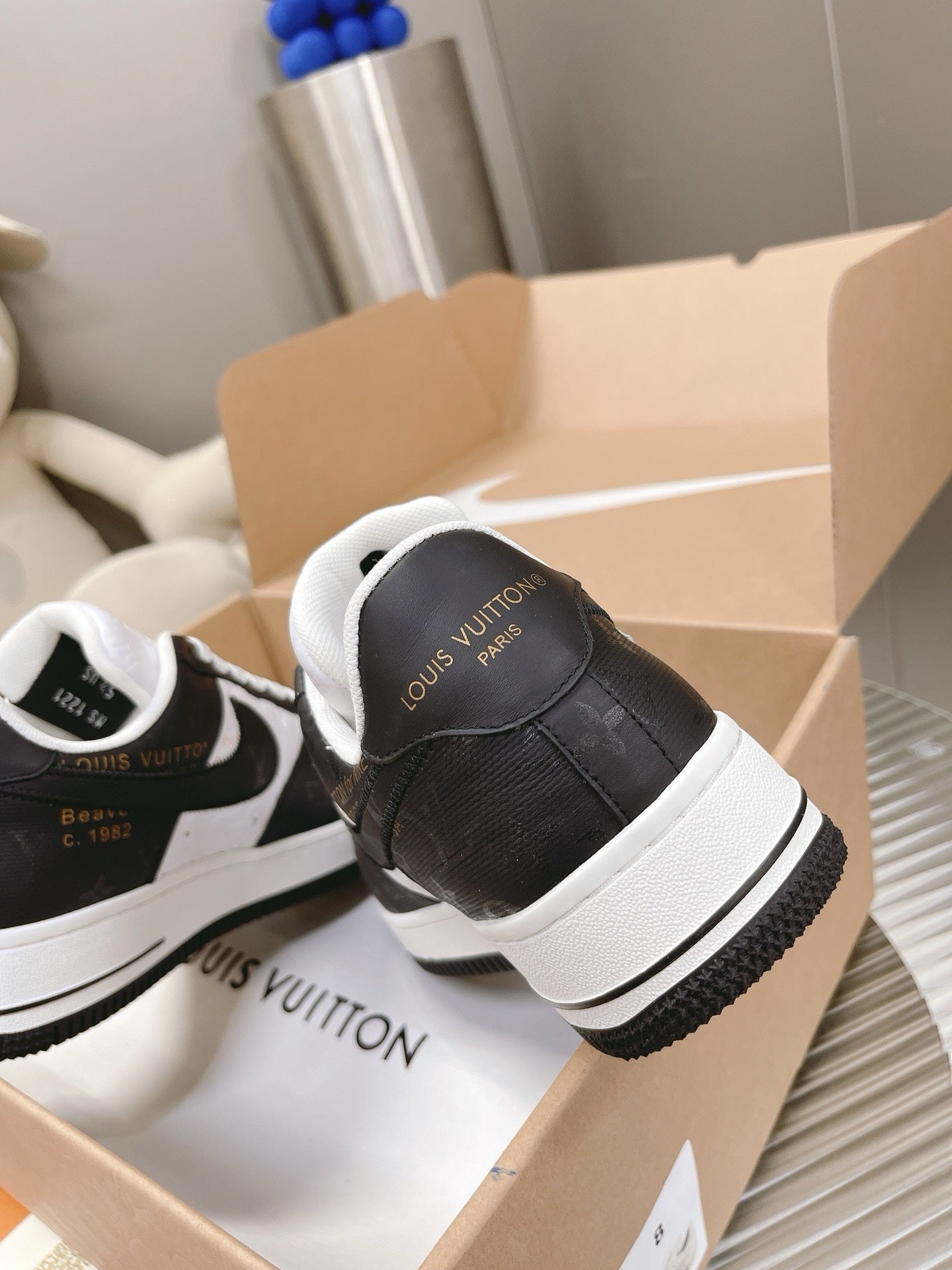 SNEAKERS AIR FORCE 1 X LOUIS VUITTON NOIR BLANC