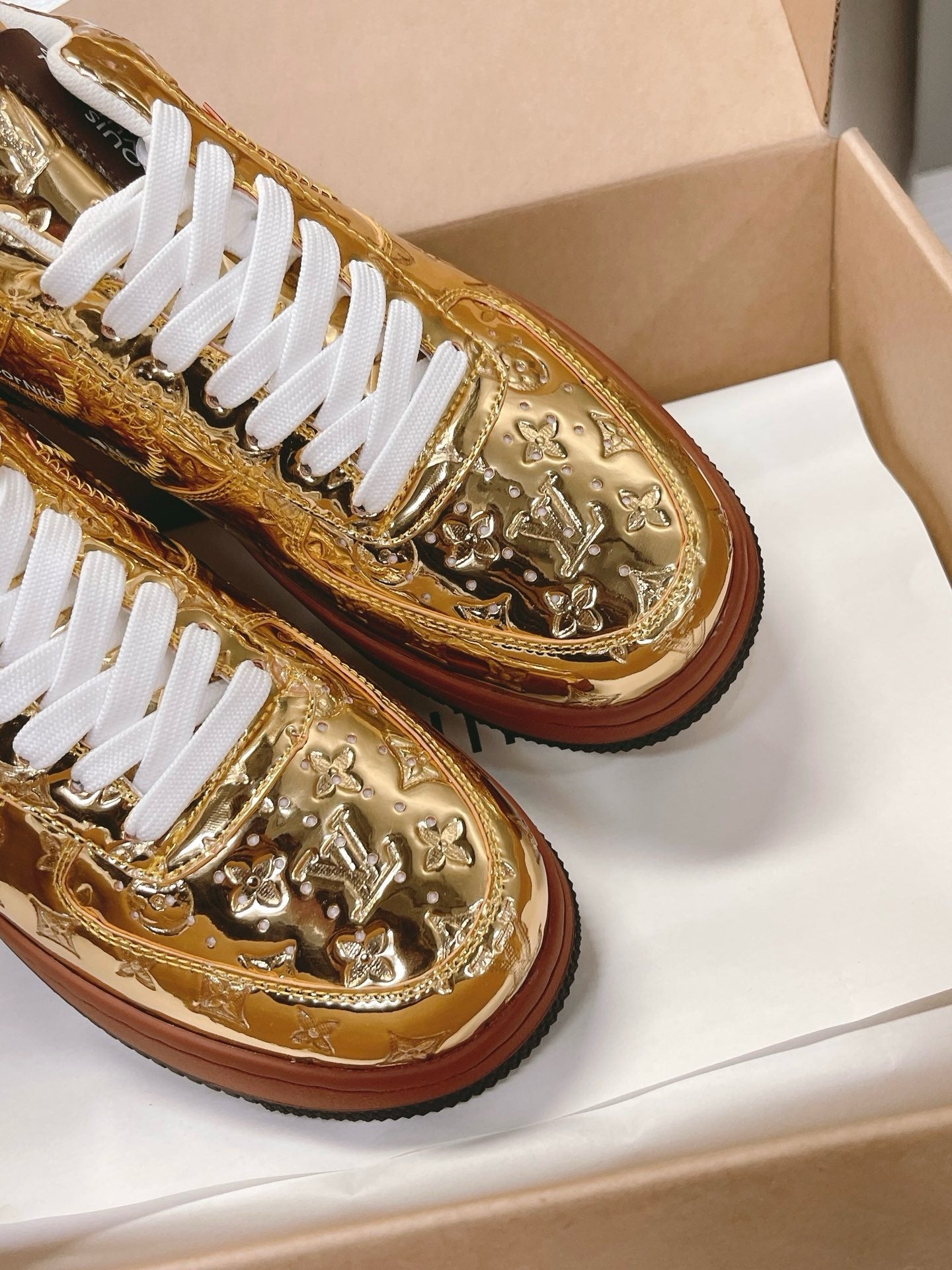 SNEAKERS AIR FORCE 1 X LOUIS VUITTON GOLD