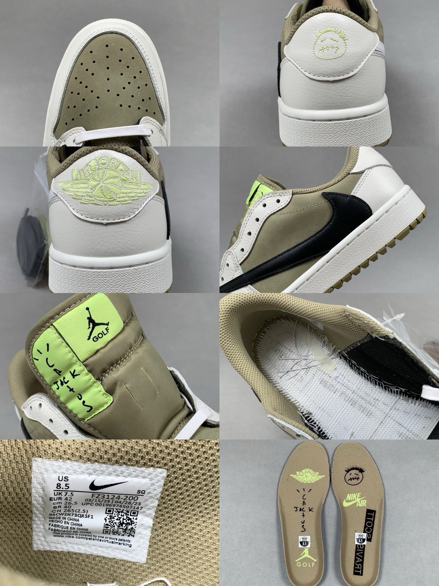 SNEAKERS AIR JORDAN 1 LOW TRAVIS SCOTT GOLF